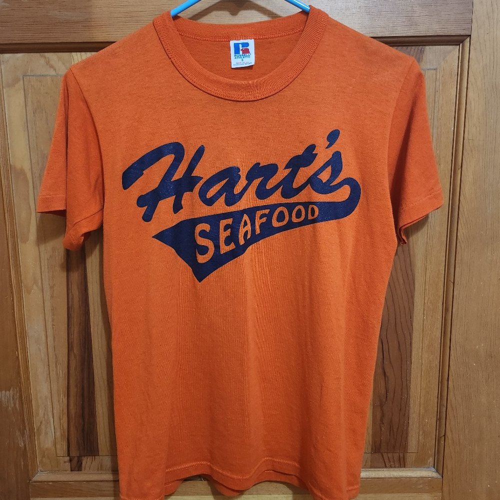 Vintage Tee | Womens Vintage T-Shirt | Orange Vintage Tee - Size S